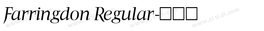 Farringdon Regular字体转换